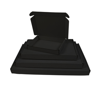 Versandkartonagen  VPD125 25,5 x 16 x 2,5 cm schwarz