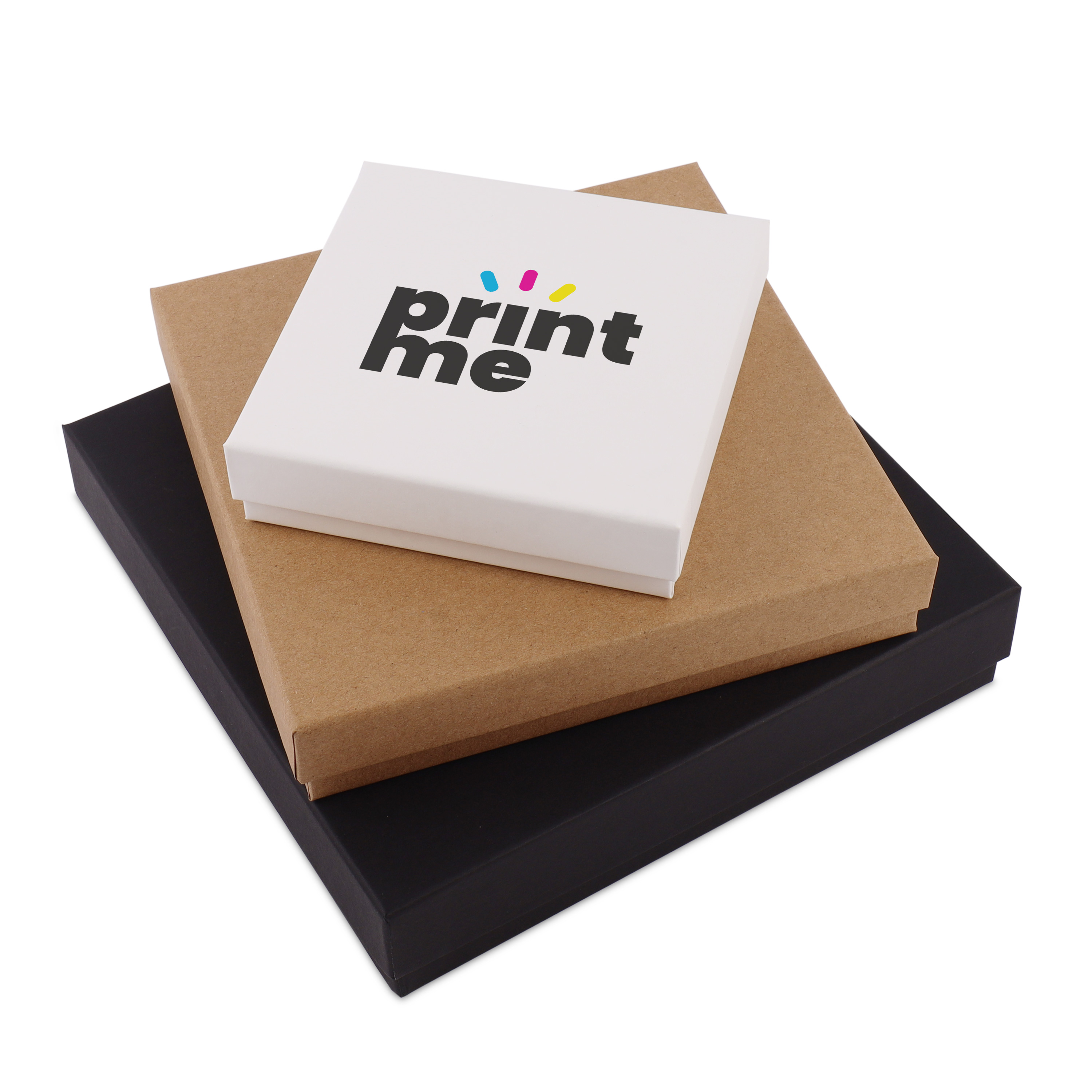 Stülpdeckel Kartonage  VPL011 12 x 12+3 cm  schwarz