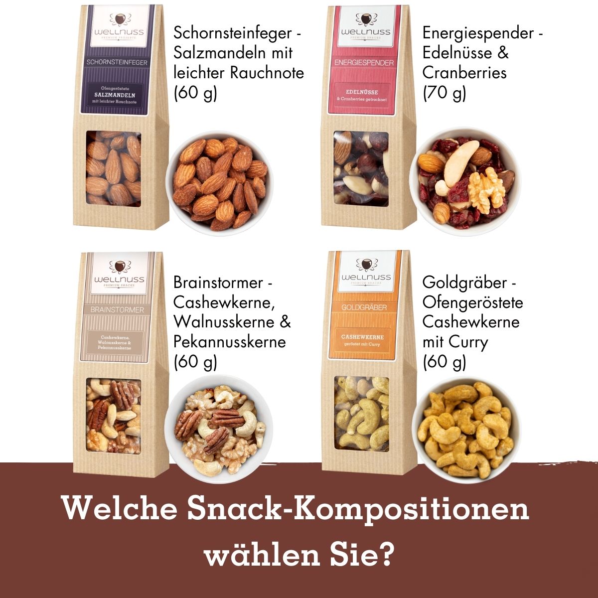 2 Premium Snacks in der Birkenholzbox