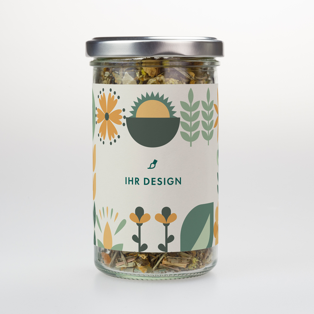 Einzelglas im Säckchen „Fit für den Tag“ Teemischung #maxi