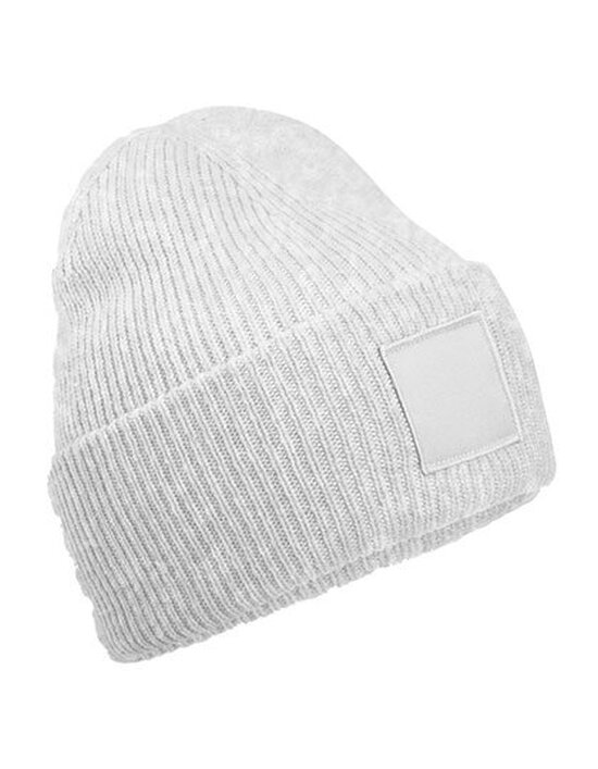 CB336R Beechfield Deep Cuffed Tonal Patch Beanie