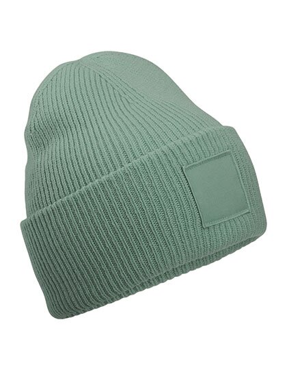 CB336R Beechfield Deep Cuffed Tonal Patch Beanie