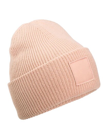 CB336R Beechfield Deep Cuffed Tonal Patch Beanie