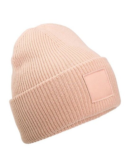 CB336R Beechfield Deep Cuffed Tonal Patch Beanie