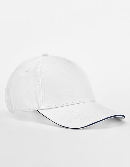 CB825C Beechfield EarthAware® Classic Organic Cotton 5 Panel Cap - Sandwich Peak