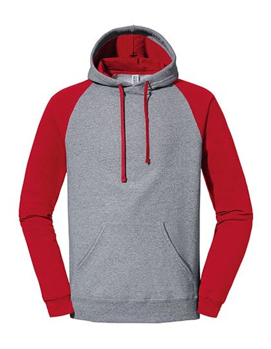 JZ96CR JERZEES Nublend® Colour-Block Raglan Hooded Sweatshirt