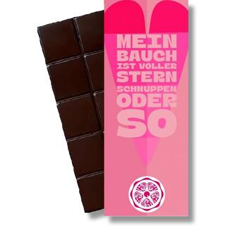 Sweet Greets Schokolade 50% "Mein Bauch ist voller Sternschnuppen oder so"